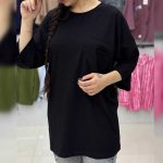 تیشرت لانگ لش دوجیب  (پک 4 عددی)