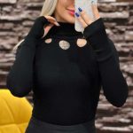 تیشرت یقه اسکی جلواشکی (پک 6 عددی)