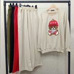 ست بلوز شلوار چاپ برجسته (پک 4 عددی)