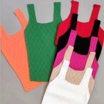 تاپ بافت یقه لوزی ( پک 7 عددی)