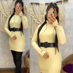 تونیک فینگر دار یقه اسکی (پک 6 عددی)