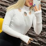 تیشرت یقه اسکی جلواشکی (پک 6 عددی)