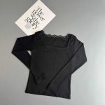 بلوز یقه خشتی گیپور (پک 6 عددی)