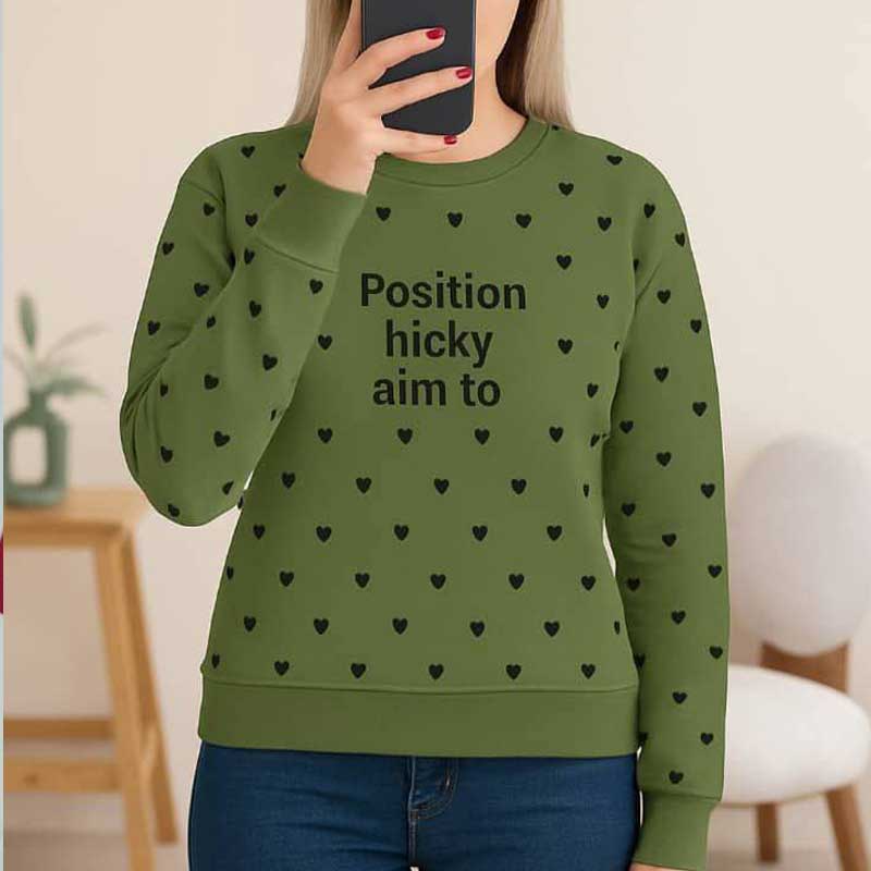 بلوز آستین بلند اسپان پنبه قلبی ( پک 6 عددی)