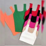 تاپ بافت یقه لوزی (پک 7 عددی)