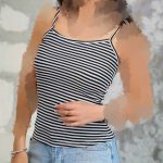 تاپ ۲ بندی راه راه ( پک 4 عددی)