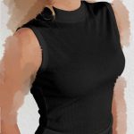 تاپ بیسیک یقه ۵ سانت (پک 4 عددی)