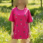 تیشرت قواره دار چاپ پاندا نوتلا (پک 4 عددی)