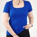 تیشرت یقه خشت (پک 6 عددی)