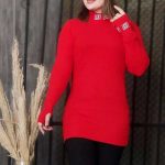 تونیک فینگر دار یقه اسکی (پک 6 عددی)