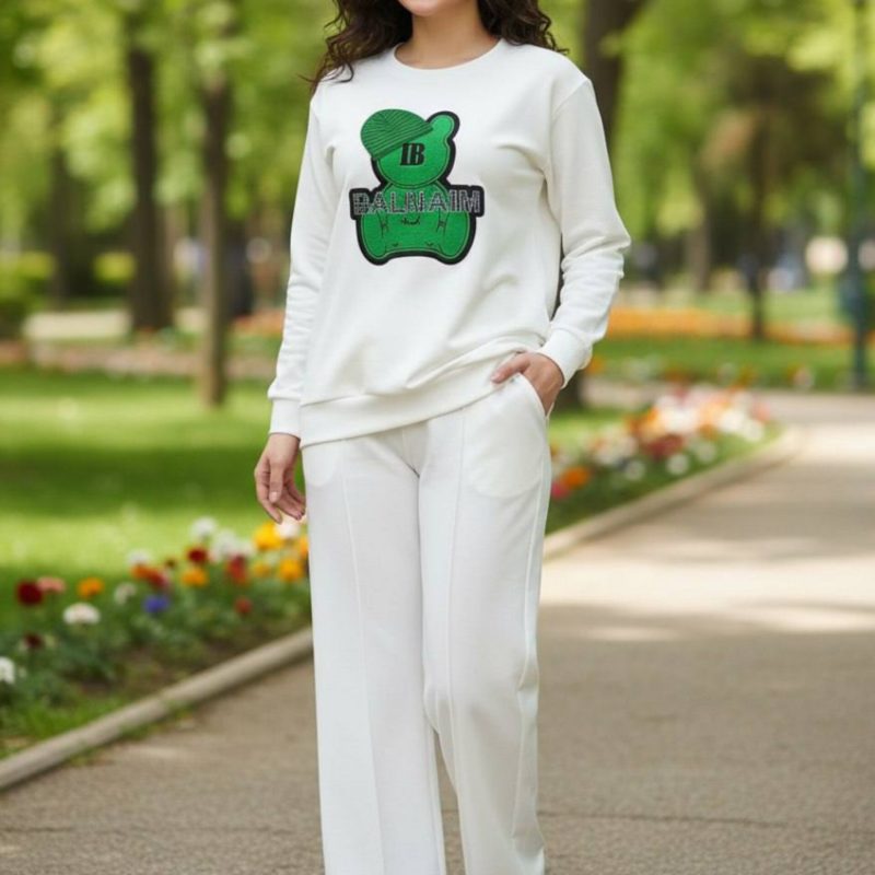 ست بلوز شلوار چاپ برجسته (پک 4 عددی)