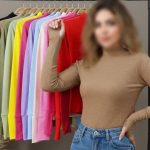 بلوز فینگردار یقه ۳ سانت بیسیک ( پک 6 عددی)