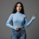 بلوز فینگردار یقه ۳ سانت بیسیک ( پک 6 عددی)