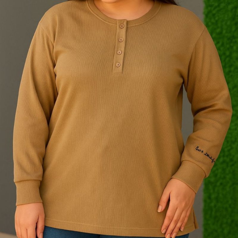 بلوز استین دار یقه ۴ دکمه (پک 6 عددی)