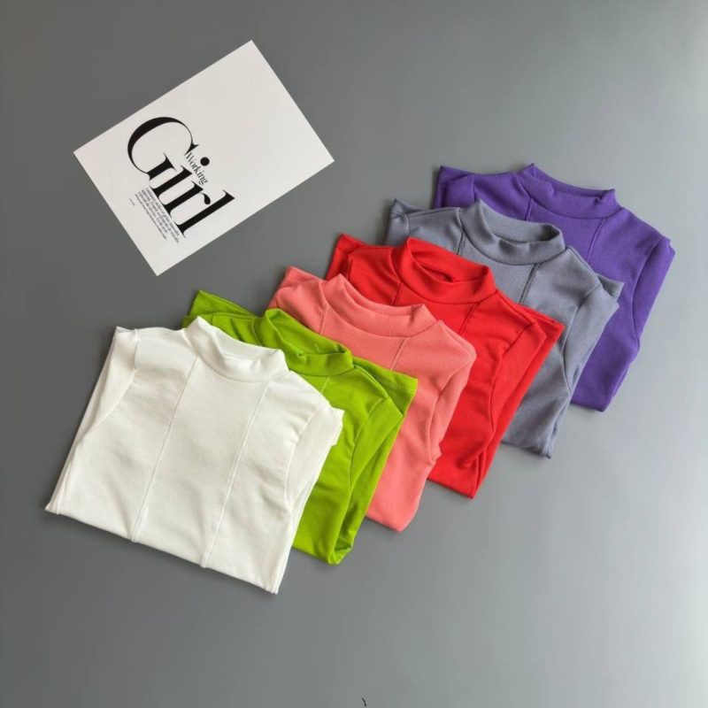 بلوز جلو دوخت یقه ۳ سانت (پک 7 عددی)