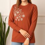 بلوزاستین بلند ۳ دکمه چاپ گل ( پک 6 عددی)