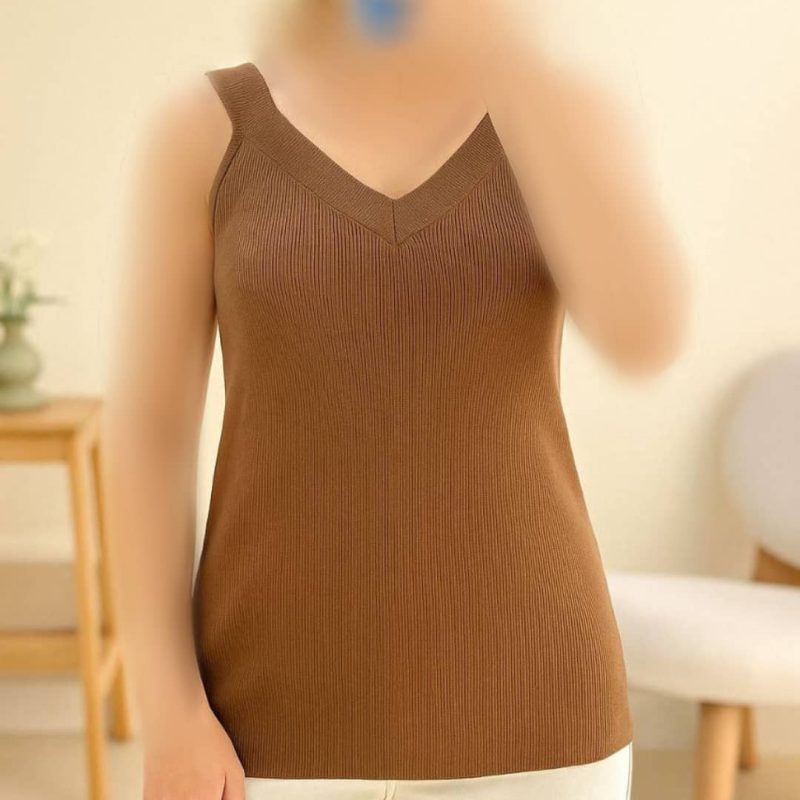 تاپ یقه خشتی نوار پهن عمده (پک 5 عددی)