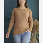 بلوز آستین بلند یقه ۳دکمه عمده (پک 6 عددی)