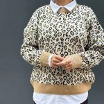 بلوز بافت پلنگی قواره دار عمده (پک 6 عددی)