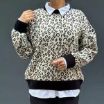 بلوز بافت پلنگی قواره دار عمده (پک 6 عددی)