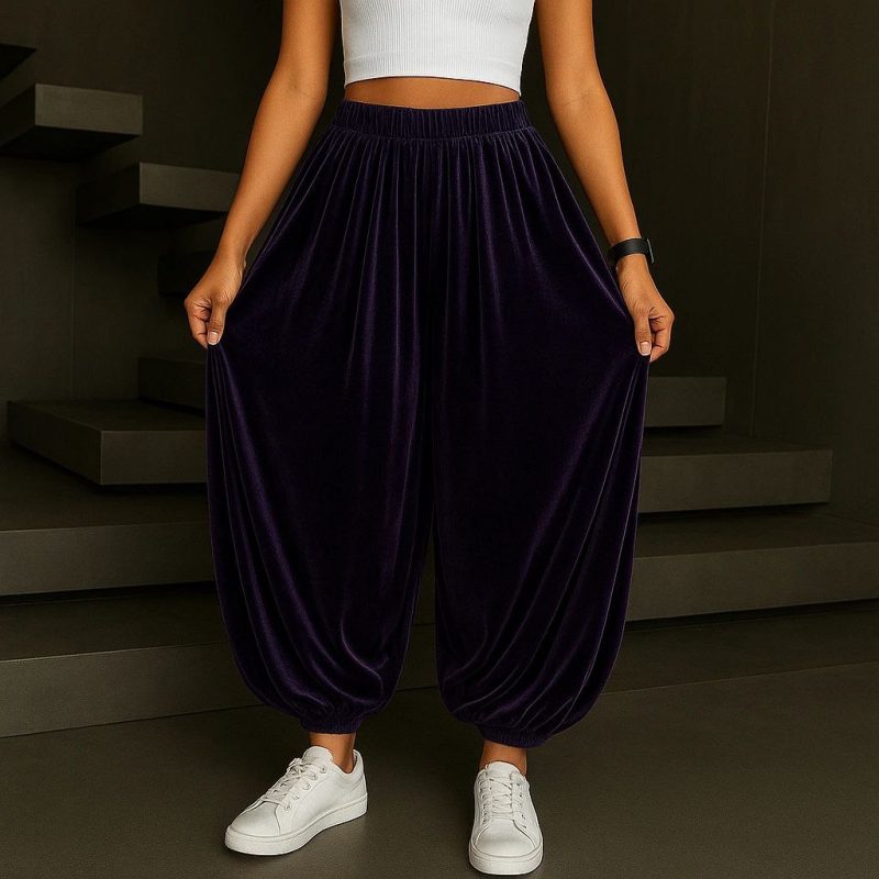 شلوار جاگر مخمل اینه ای عمده (پک 6 عددی)