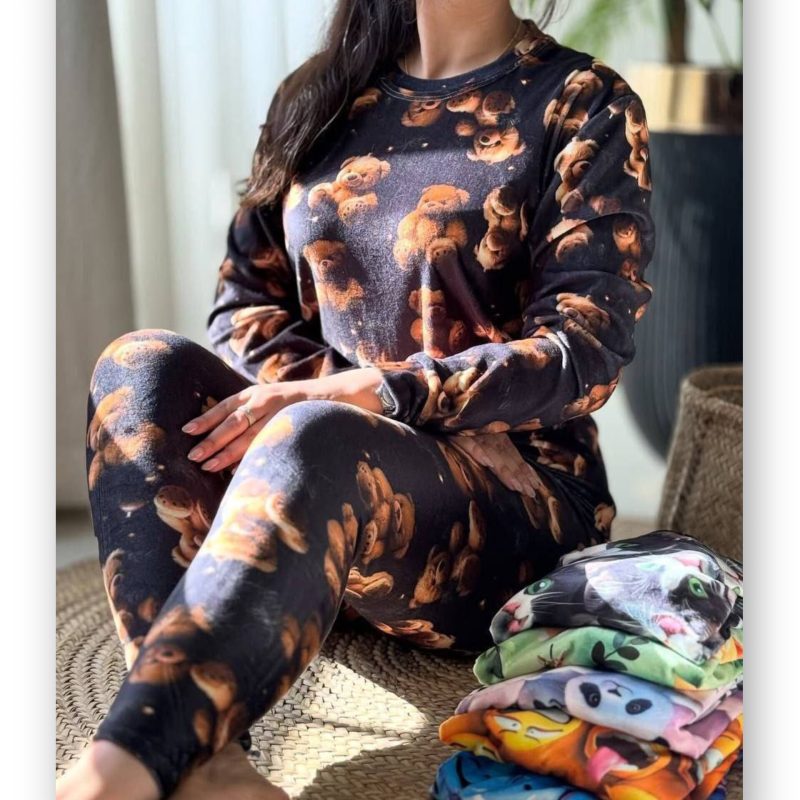 ست مخمل ۳ بعدی عمده (پک 6 عددی)