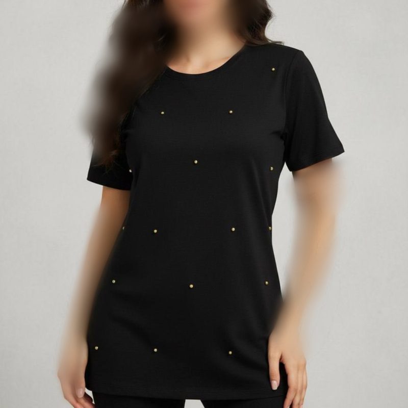 تیشرت نیم‌استین مروارید کوب (پک 6 عددی)