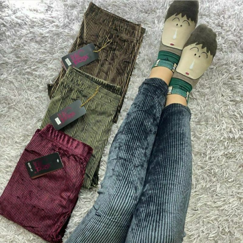 شلوار مخمل کبریتی رنگی عمده (پک 6 عددی)