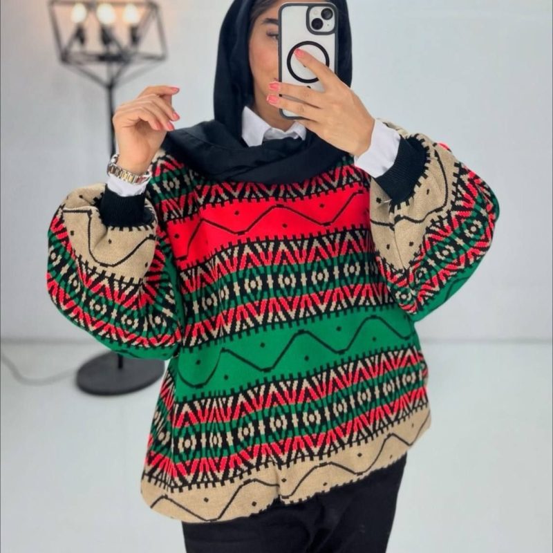 بلوز بافت سرخ پوستی عمده (پک 6 عددی)