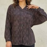 مانتو پاییزه یقه v عمده (پک 4 عددی)