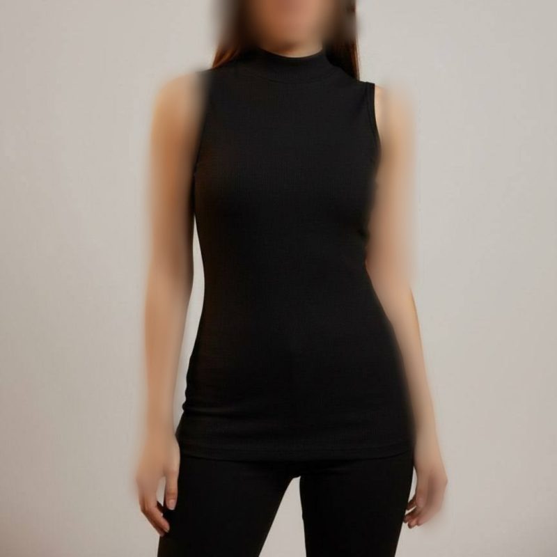 تاپ بیسیک یقه ۵ سانت عمده (پک 4 عددی)