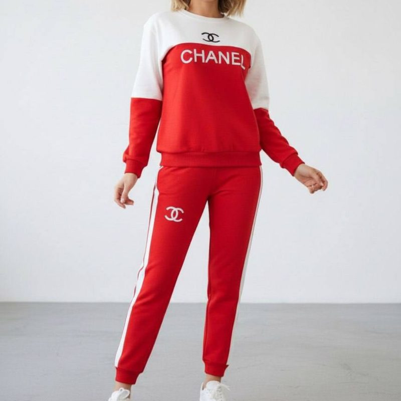 ست بلوز و شلوار چاپ چنل عمده (پک 6 عددی)