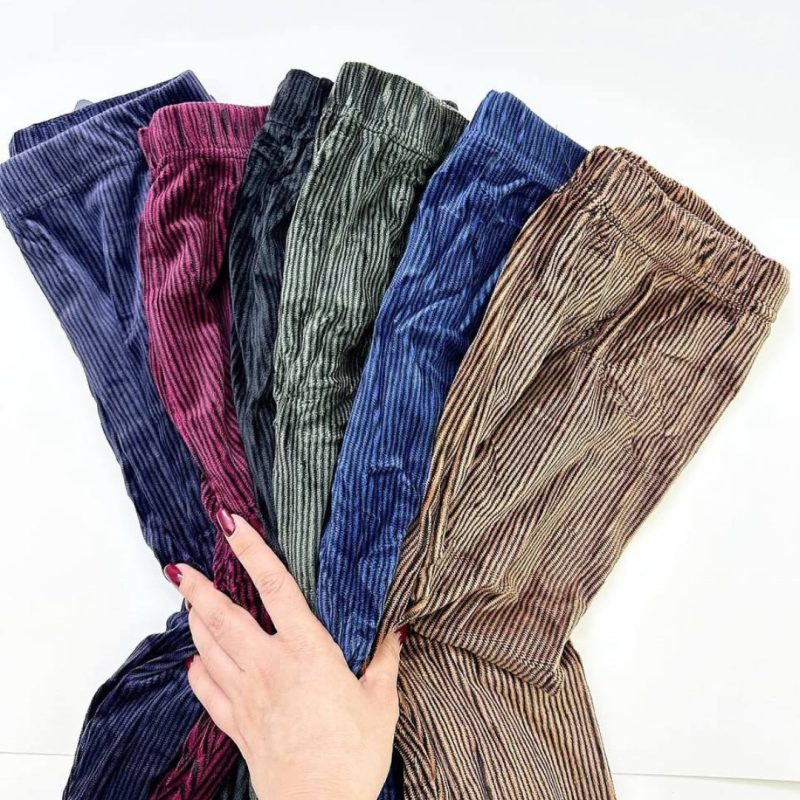 شلوار مخمل کبریتی مارک نانو عمده (پک 6 عددی)