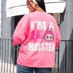 تیشرت باکسی لبوبو پشت پیشی عمده (پک 3 عددی)