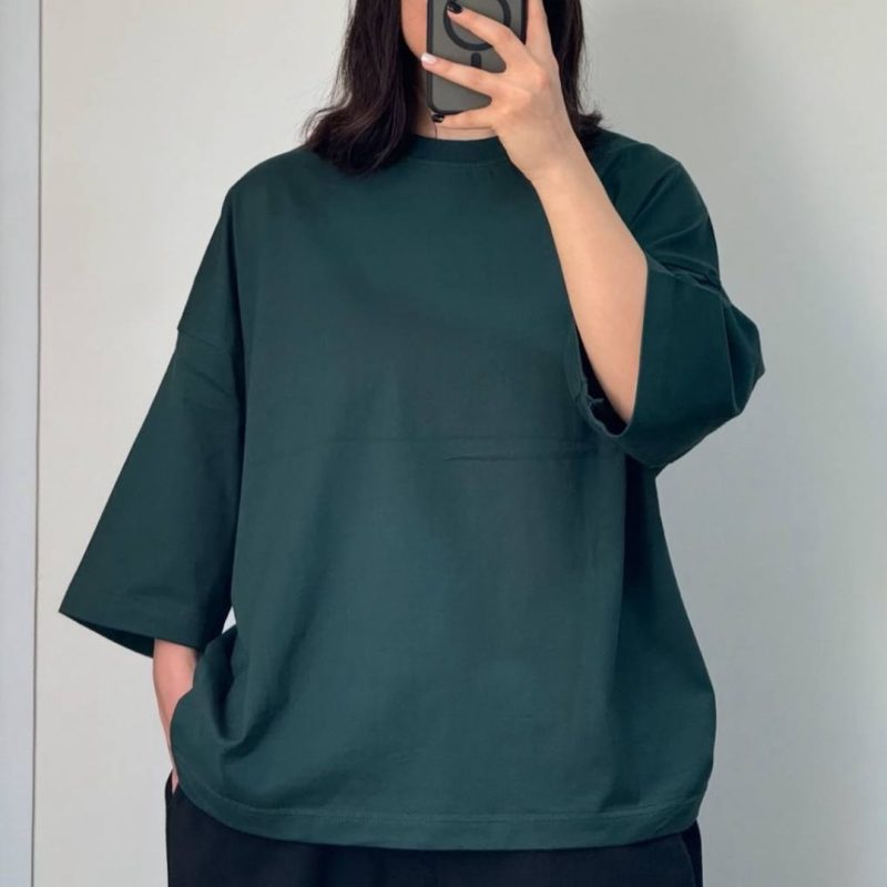 تیشرت باکسی بیسیک عمده (پک 6 عددی)