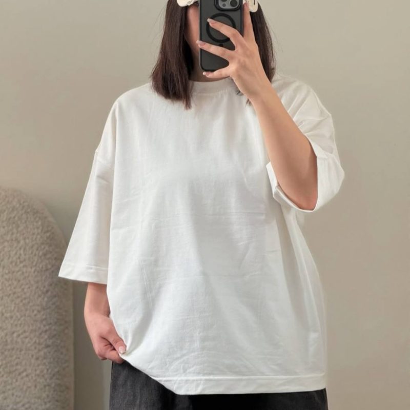 تیشرت باکسی بیسیک عمده (پک 6 عددی)