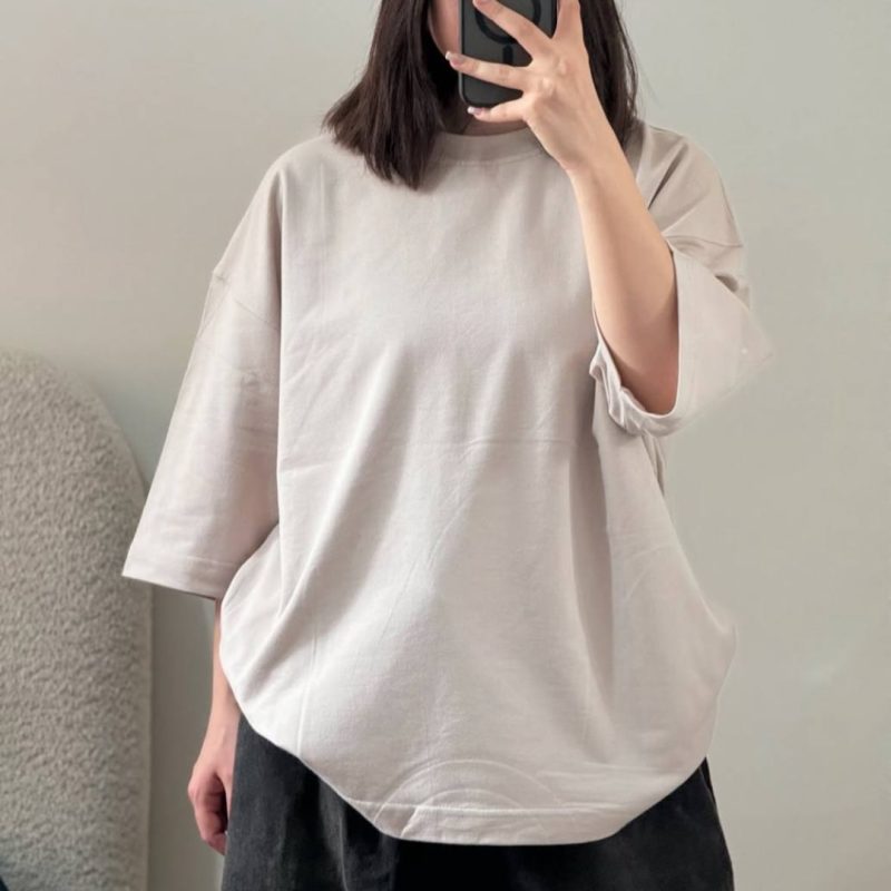 تیشرت باکسی بیسیک عمده (پک 6 عددی)