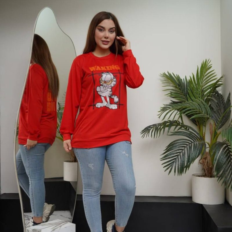 بلوز آستین بلند یقه گرد عمده (پک 6 عددی)