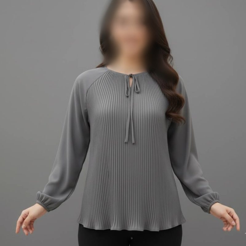 شومیز جلو پلیسه مدل سما عمده (پک 5 عددی)