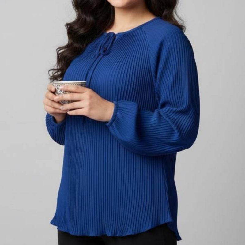 شومیز جلو پلیسه مدل سما عمده (پک 5 عددی)