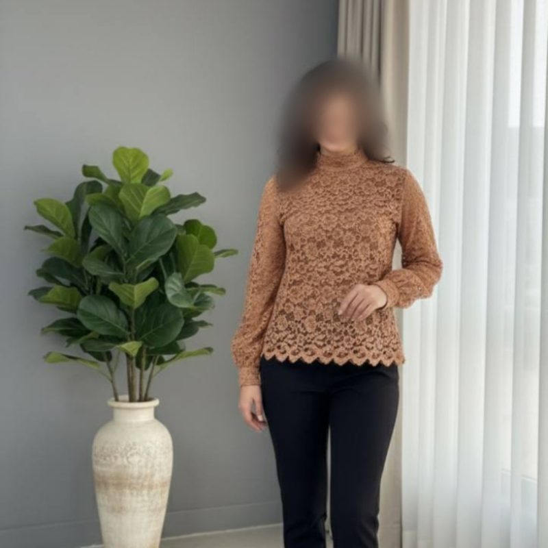 شومیز کراپ‌گیپور دانتل استر دار عمده (پک 9 عددی)