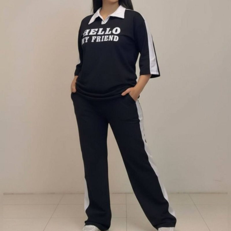 تیشرت شلوار یقه مردانه (پک 6 عددی)