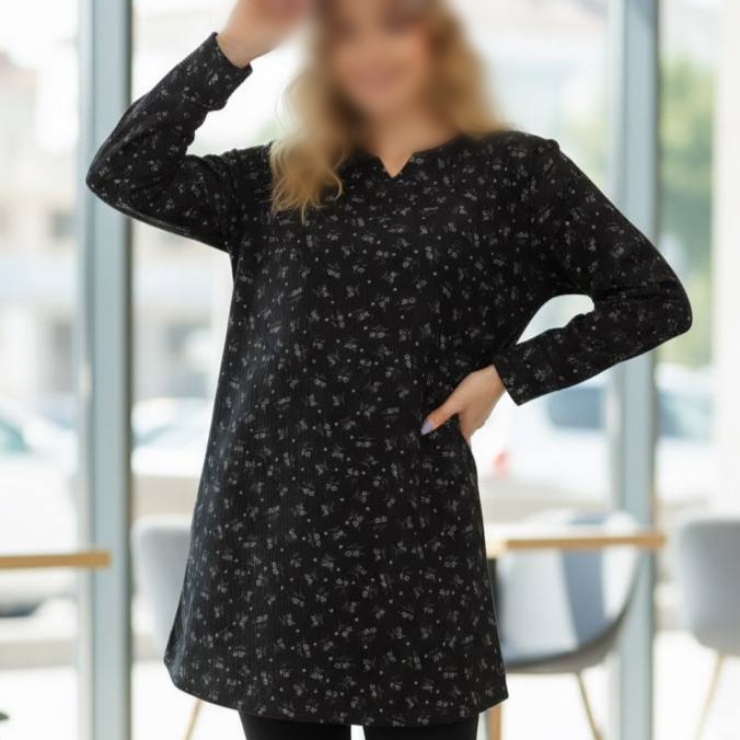 بلوز قواره دار یقه وی (پک 4 عددی)