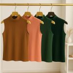 تاپ بیسیک یقه ۵ سانت عمده (پک 5 عددی)