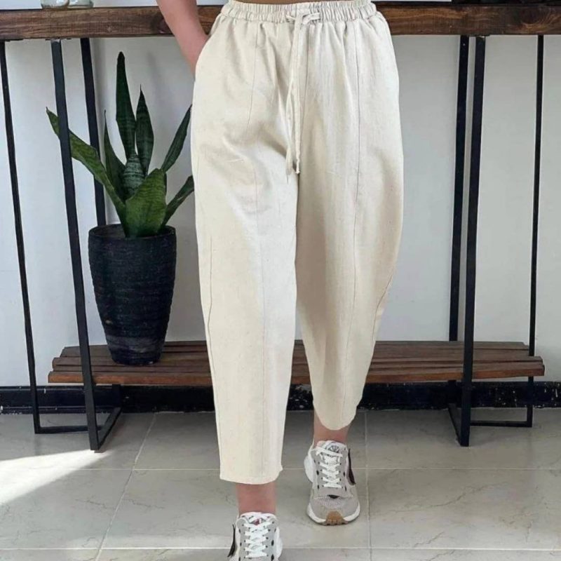 شلوار مام استایل خط دوخت اتو (پک 7 عددی)