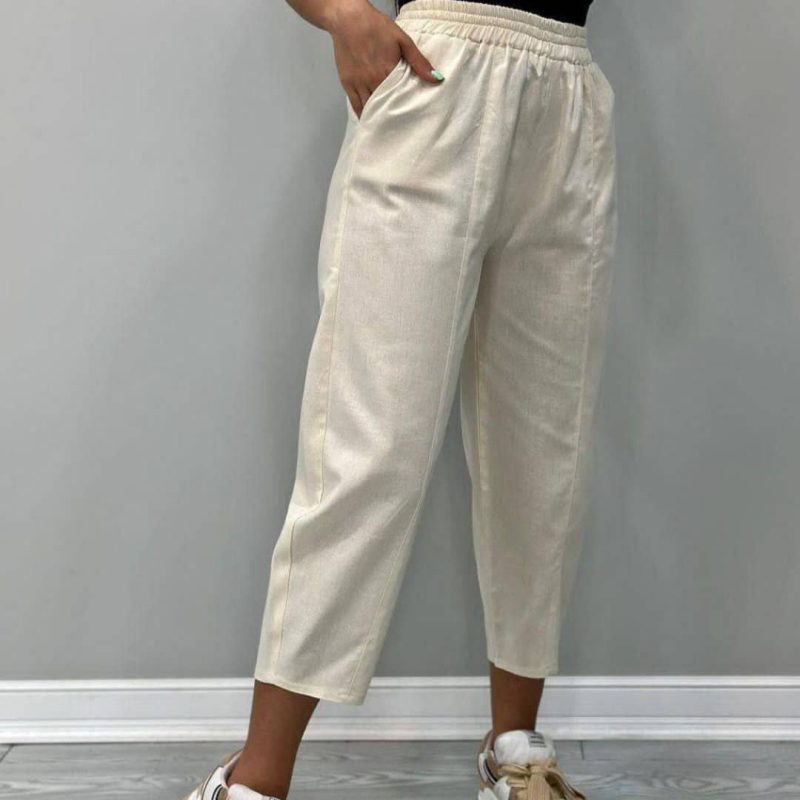 شلوار مام استایل خط دوخت اتو (پک 7 عددی)