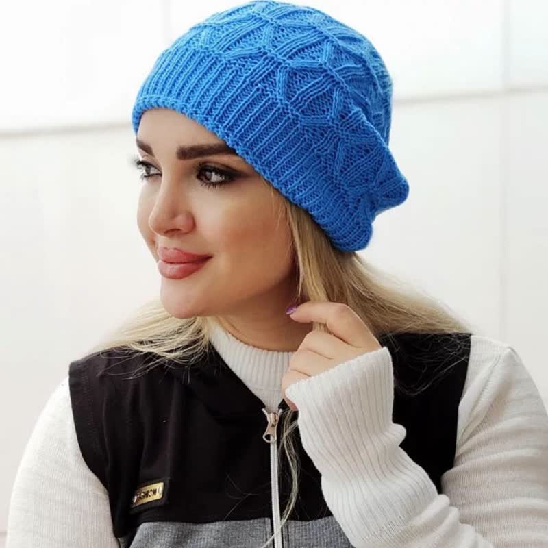 کلاه بافت برجسته حصیری( پک 6 عددی )