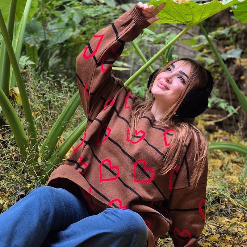 ️تیشرت بافت قلب خطی عمده (پک 6 عددی)