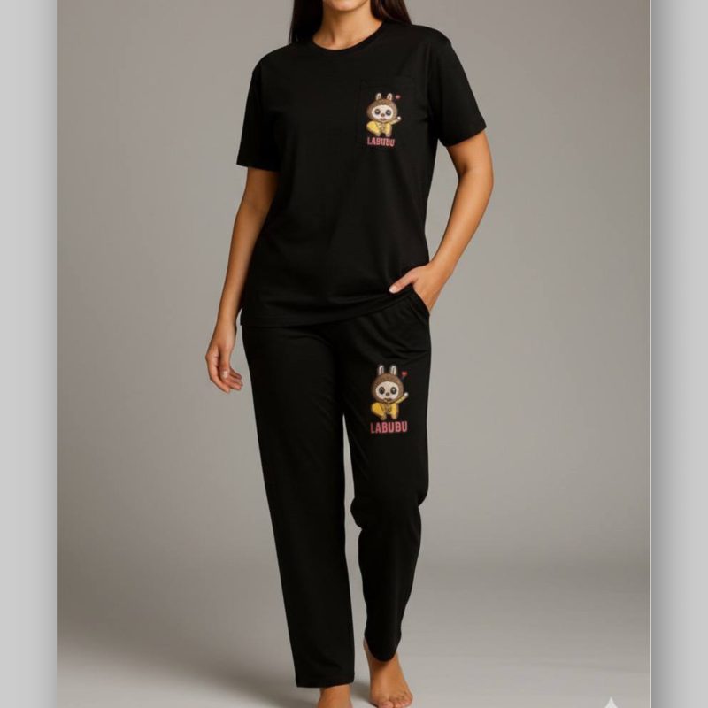 تیشرت شلوار لانگ جیب دار عمده (پک 4 عددی)