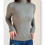 بلوز یقه اسکی استین ساده عمده (پک 6 عددی)